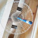 Round Center Finder Compass Centering Ruler Acrylic Circle Gauge for Wood Turner