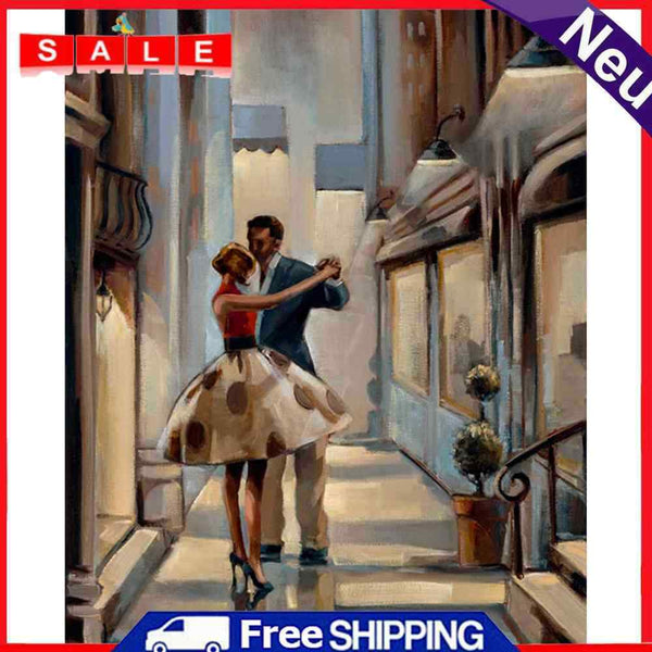 DIY Canvas Paint By Numbers Set Oil Hand Painted Dancer Drawing Kit Home Craft