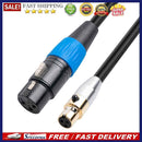 Mini XLR Female to XLR Female Audio Cable for Canon Camera Converter Adapter
