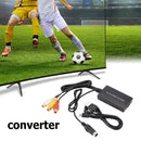 RCA / AV S-Video to HDMI-compatible Converter Audio Video Adapter Black