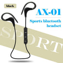 AX-01 Sport Noise Cancelling Headset Wireless Bluetooth Neckband Headphone Black