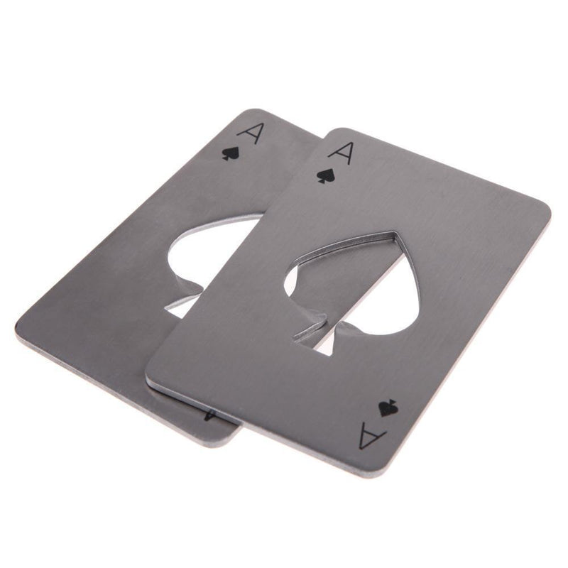 Bottle Opener Portable Spade Beer Opener Stainless Steel Beer Soda Wine Opener Poker