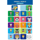 DIY Diamond Painting Animals Shape Drawing Manual Knowledge Card Kids Puzzl