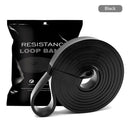 Elastic Resistance Band Exercise Gym Fitness Strength Belt (Black 22mm) Newly
