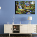 Full Cross Stitch 11CT DIY Forest House Printed Embroidery Craft Home Decorat