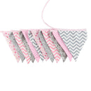 12 Flags Triangular Red Flag Bunting Wedding Birthday Party Home Decoration