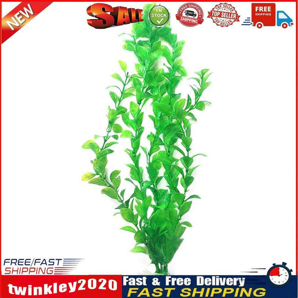 25cm Fish Tank Simulation Water Plants Aquarium Grass Weed Plants (Green) Newly