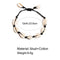 Women Girls Adjustable Cowrie Ankle Foot Chain Shell Bracelet Handmade Braided