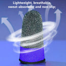 Gaming Finger Sleeve for PUBG Game Controller Glove Fingertips (Black+Blue)