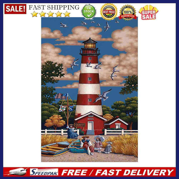 Lighthouse Oil Paint By Numbers Kits DIY Hand Painted Picture for Adults Child