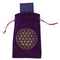 Constellation Star Moon Tarot Game Card Storage Bag (Purple Flower of Life)
