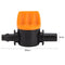 50pcs 4/7mm Mini Valves Garden Irrigation Barbed Water Hose Connectors