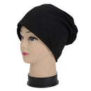 Solid Color Men Women Beanie Hat Warm Winter Hip Hop Skullies Cap (Black)