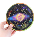 Decor Handmade Coasters Wooden Pendulum Board Flower of Life Slice Wood Base