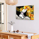 5D Sunflower Elephant Mosaic Diamond Painting Drawing Full Round Drill Handcraft