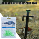 20pcs Nail Fluorescent Rings Outdoor Camping Tent Nail Luminous Rings Newly