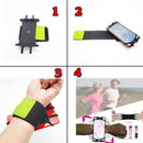 Sports Jogging Wrist Band Adjustable Outdoor Running Riding Phone Bracelet Holder