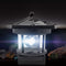 Lighthouse Solar LED Light Garden Outdoor Beacon Rotating Beam Lamp (Black)
