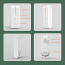 Portable Air Purifier Negative Ion Air Freshener Dust Cleaner (White US)