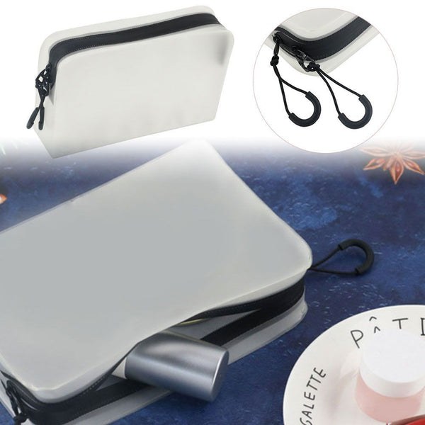 Double Zipper Portable Toiletry Bags Wash Bag Cosmetic Pouch Makeup Bag
