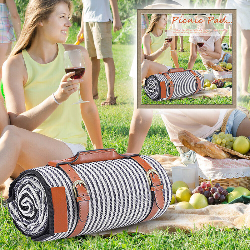 Waterproof Beach Camping Lawn Mats Outdoor Picnic Hiking Mattress Sleep Blanket