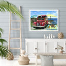5D DIY Diamond Painting Full Round Drill Beach Car Decor Rhinestone Art Crafts