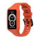 Strap for Huawei Honor Band 6 Pro Silicone Wristband Replacement (Orange)