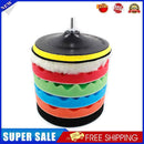 8pcs Car Polishing Disc Waxing Sponge Car Polisher Drill Adapter (7 inch)