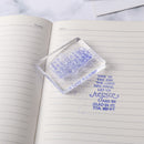 Acrylic Stamp Block Clear Stamping Tool Set with Grid Line Craft (5x6cm) Newly