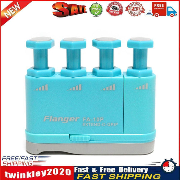 Flanger Piano Finger Trainer Exerciser Guitar Finger Strength Tool (Blue) Newly
