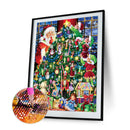 5D Full Round Drill Picture Christmas Tree Diamond Painting Living Room Ornam