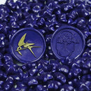 100x Star Retro Sealing Wax Bead Fire Painting Grain for Stamp (Star Blue)
