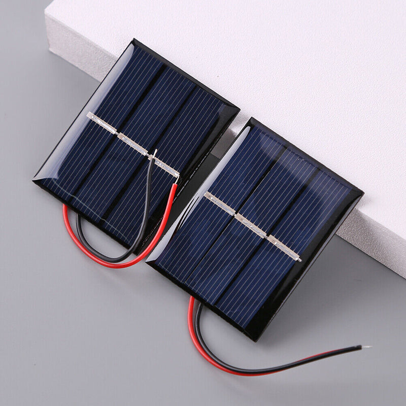 0.4W 1.5V Polysilicon Solar Epoxy Panel Module Light Cell Battery Charger T