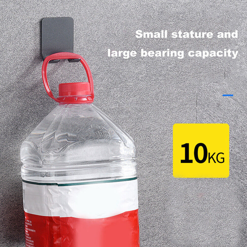 Self-adhesive Stainless Steel Double Hooks Bathroom Shaver Holder Hanger