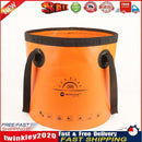 20L Folding Bucket Outdoor Camping Waterproof Water Storage Bags (Orange) Newly