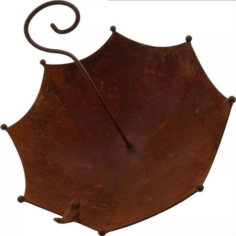 Umbrella Outdoor Bird Feeder Tray Garden Patio Metal Bird Feeders Crafts