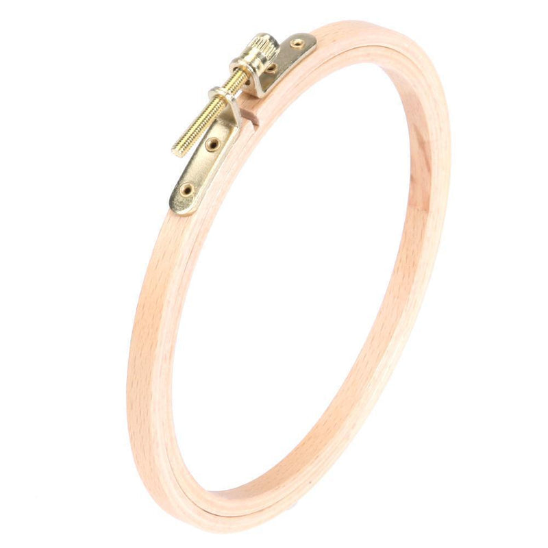 DIY Wooden Cross Stitch Frame Needlework Hoop Ring Embroidery Tool(12.5cm)