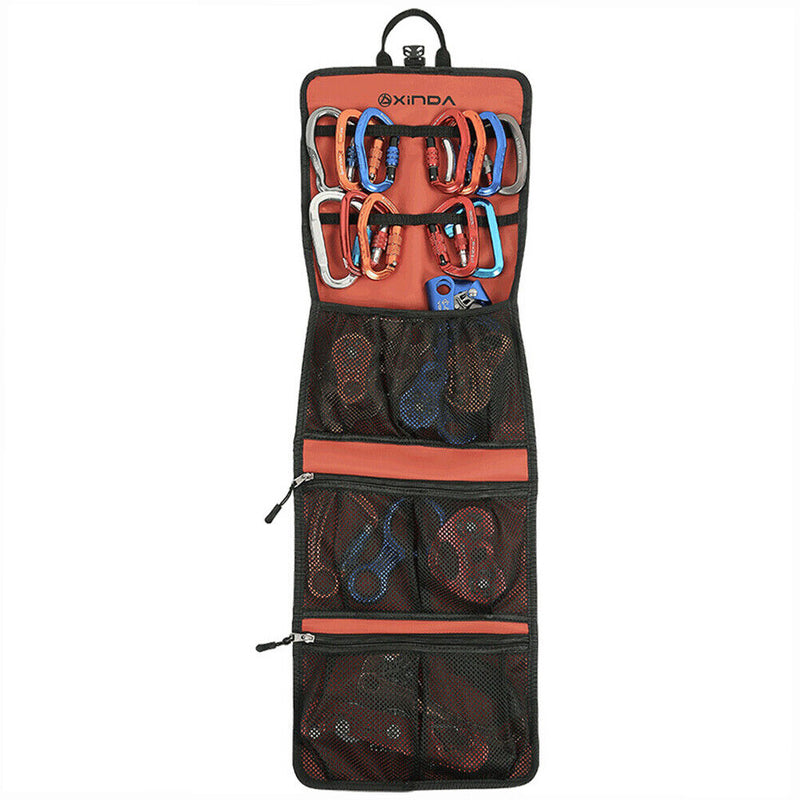 Xinda Rock Climbing Carrying Bag 320T Nylon Carabiner Gear Toolkit Storage Pouch