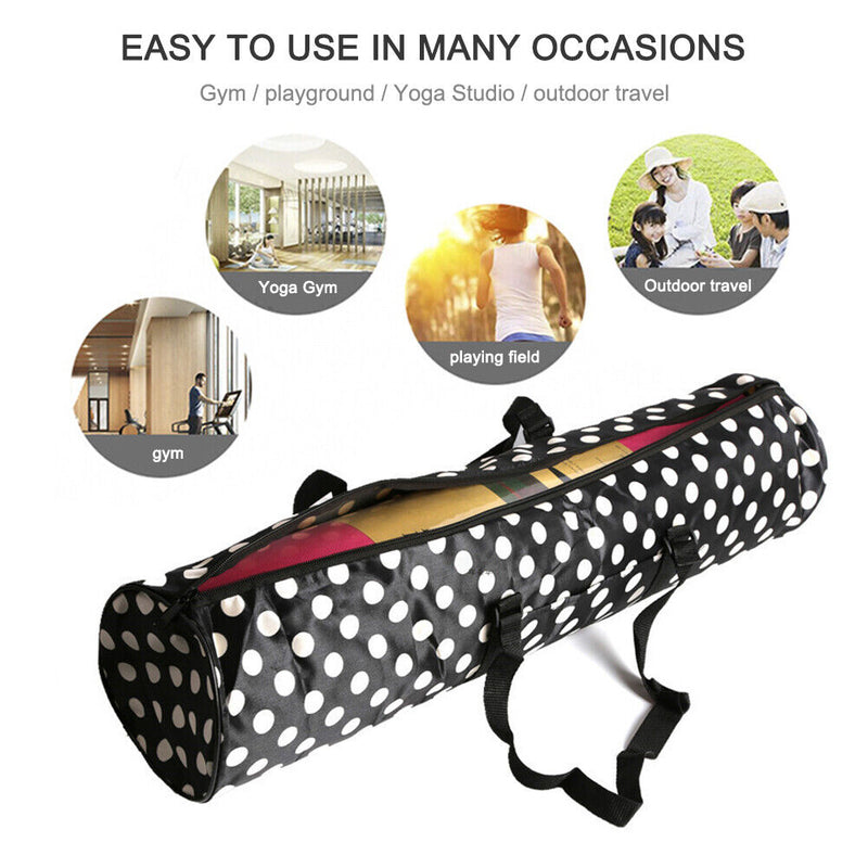 Oxford Gym Bag Outdoor Sports Training Fitness Yoga Mat Workout Backpack Carry