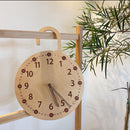 INS Style Simple Personality Digital Clocks Silent Wall Clock Nordic Solid Wood