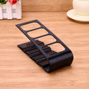 4 Cell TV DVD Remote Control Organizer Phone Holder Storage Stand(Black) Newly