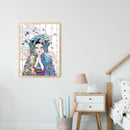 5D Diamond Painting Geisha Girl Partial Special Shape Drill DIY Mosaic Picture
