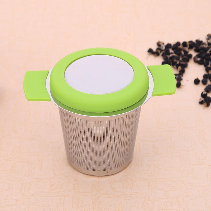 Stainless Steel Tea Strainers Infuser Steeping Loose Leaf Tea Filter(Green)
