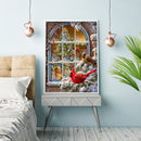 5D Full Round Diamond Painting DIY Christmas Snow Bird Living Room Decoration