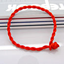 5Pcs Classic Gift Jewelry Handmade Bracelet Red Rope Cord String Line Bangle