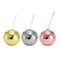 6pcs-600ml Disco Ball Cup Cocktail Nightclub Party Straw Wine Glass Mug