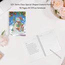 DIY Snowman Special Shaped Diamond Painting 50 Pages A5 Notebook Office Notepad