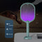 Electric Insect Swatter USB Rechargeable Led Light Mosquito Killer (Green) Newly