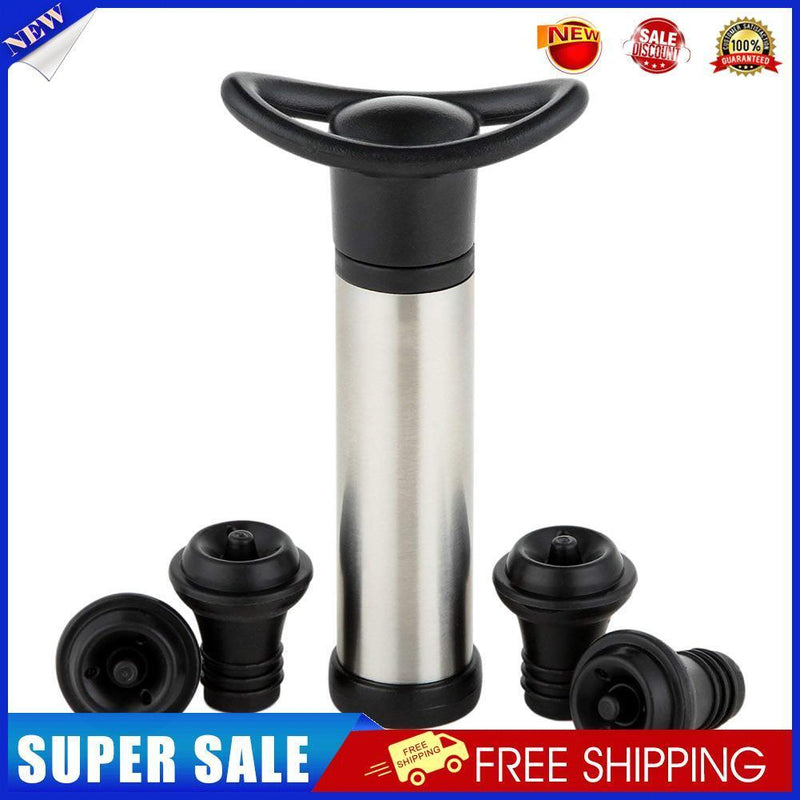 Wine Stopper Stainless Steel Red Wine Bottle Sealer Cover Caps Keep Fresh