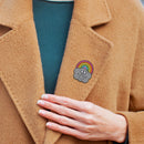 Cartoon Smiling Face Badge Brooch Lapel Clothes Shirt Denim Rainbow Cloud Pins